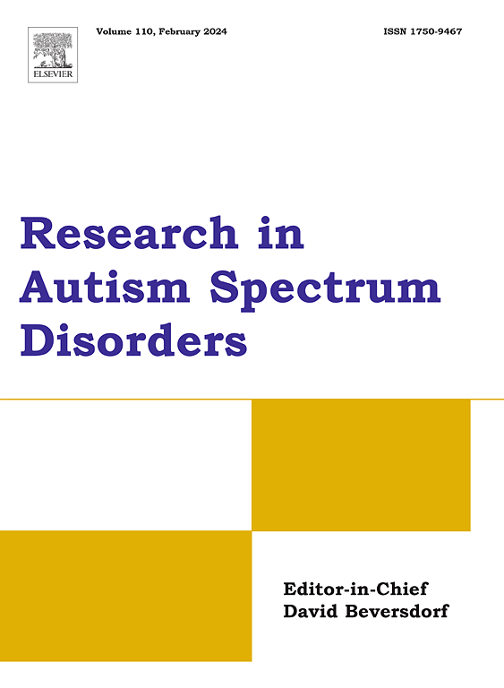 Go to journal home page - Research in Autism Spectrum Disorders